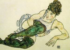 Calze verdi da Egon Schiele